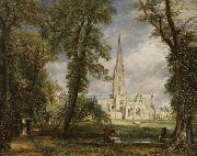 John Constable Salisbury Cathedral from the Bishop's Grounds (mk09) France oil painting artist